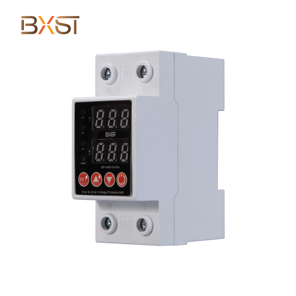 BXST DIN RAIL Điện áp bảo vệ với màn hình V603-D