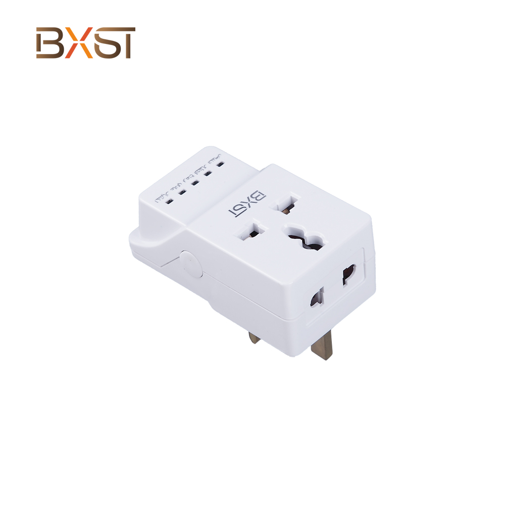 Bộ bảo vệ điện áp BXST UK với hai ổ cắm cho Home V072