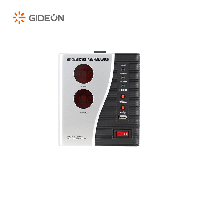 GD-AVR26 500VA-5000VA Ổn định điện áp kỹ thuật số có chức năng độ trễ có thể điều chỉnh cho thiết bị gia dụng