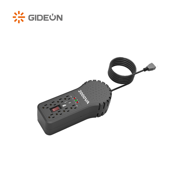 Bộ ổn áp tự động GD-ARS-US8 220VAC có bảo vệ chống sét và 8 ổ cắm