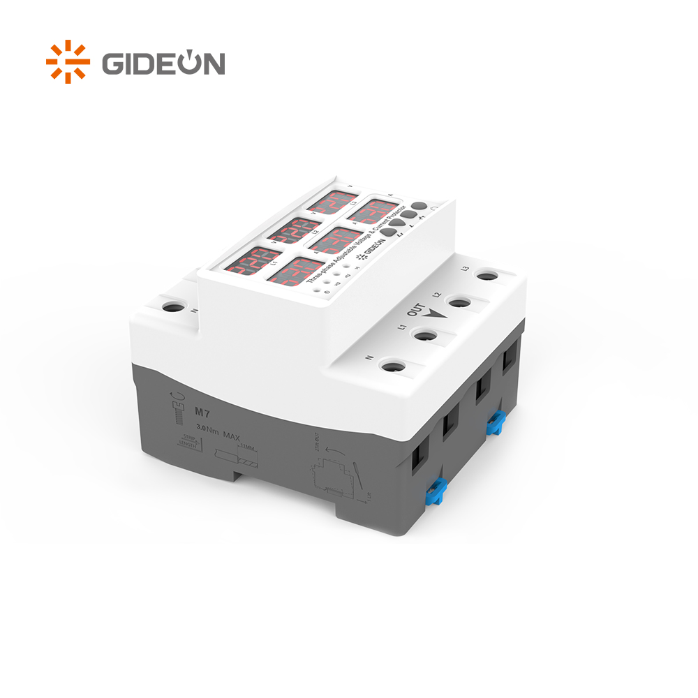 GD-V598-63A DIN Rail Type tự động ba pha tự động và bảo vệ điện áp dưới