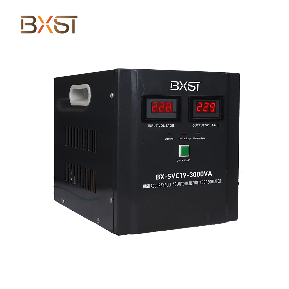 BXST Digital AC ổn định bộ điều chỉnh điện áp nhỏ ổn định SVC19-3000VA